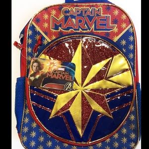 Captain Marvel Superhero Girl 16” Backpack